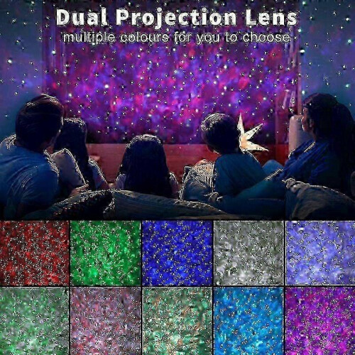 Cosmic Dreams Galaxy Light: Timer Function & Remote Control for Creative Bedrooms. Available in Green, Red, Blue & White 1