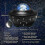 Cosmic Dreams Galaxy Light: Timer Function & Remote Control for Creative Bedrooms. Available in Green, Red, Blue & White 5