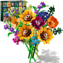 Adventskalender 2026: Wildblumenstrauß-Bauset mit Lichterkette
