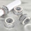 Glamorous Napkin Rings Set - Crushed Diamond Bling Holders for Dinner Parties (Silver, 4pcs) 1