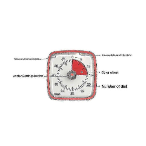 60-Minute Classroom Countdown Timer for Teaching, Time Management Tool for Kids and Adults 2