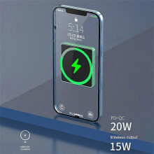 E30 10000mAh Magnetische Powerbank 15W Kabelloses Laden PD + QC 20W Externer Akku Handy-Ladegerät