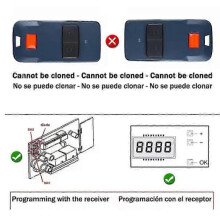 6-teiliges Garagentor-Fernbedienungsset 433,92 MHz Rolling Code für BFT MITTO COOL C2 Mitto2 Mitto4 Handsender mit 4 Tasten