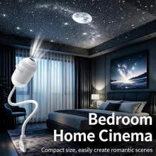 Hvězdné projektorové světlo, duální režim galaxie noční světlo, vícevzorové ambientní světlo napájené z USB pro interiér