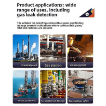 Draagbare multigasdetector met lange batterijduur en oplaadbaar, ideaal voor veiligheid op het werk en thuis.