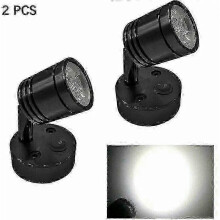 2 stuks 12V dimbare LED-spot leeslampjes voor naast het bed, aan de muur, camper, caravan, editie 1128