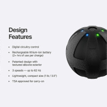 Hypersphere Go – Vibrační masážní míč pro regeneraci svalů, uvolnění myofascií a úlevu od bolesti – Přenosný fitness m