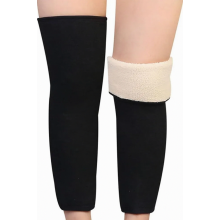 Genouillères en cachemire, manchons thermiques épais pour les jambes, protection unisexe pour les genoux en hiver lors d'activités de plein