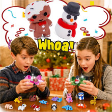 2026 Christmas Advent Calendar with 24 Mini 3D Printed Animal Toys
