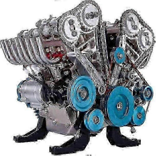2025 Engine, 8-cylinder-inline Car Engine Model Building Kit Adult Mini Engine Model Toy Engine Model Desktop For Offices, Homes 2