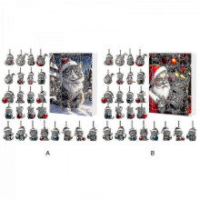 New Christmas Advent Calendar Cat Christmas Holiday Advent Calendar 24 Days Christmas Advent Calendar