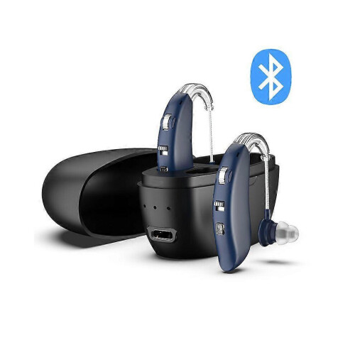 Rechargeable digital TWS Bluetooth hearing aids for seniors, suitable for both the left and right ear, noise reduction,