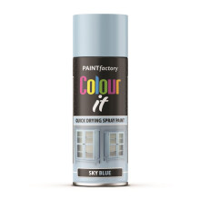 RAPIDE PF Colour It Spray Paint Performance Quick Drying Wood Gloss Sky Blue 400ml