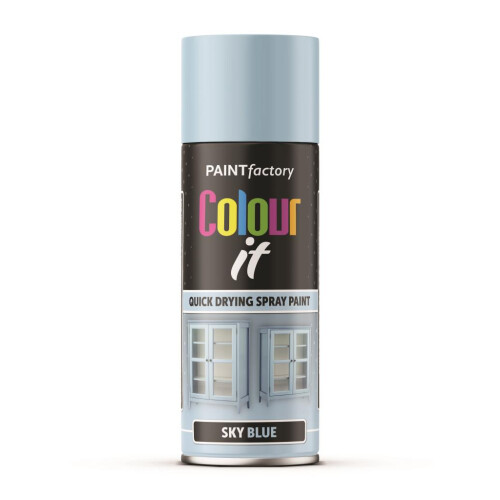 Rapide RAPIDE PF Colour It Spray Paint Performance Quick Drying Wood Gloss Sky Blue 400ml