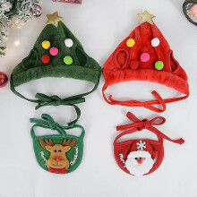 Dog Cat Christmas Hat Pets Clothes Bibs Puppy Cap Costume Accessories Navidad Xmas Home Decoration New Year Gift Bandana