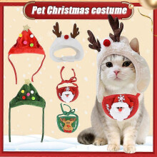 Dog Cat Christmas Hat Pets Clothes Bibs Puppy Cap Costume Accessories Navidad Xmas Home Decoration New Year Gift Bandana