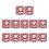 Rote Weihnachtsserviettenringe, 12 Stück 5