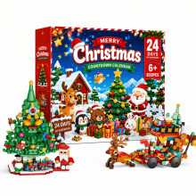 Julgransbyggklossset Adventskalender 2026 för barn
