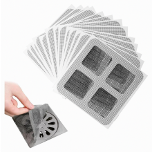 Wegwerpbare haarfilters voor doucheafvoeren, 120 stuks, gaasfilters voor badkamer- en keukengootstenen