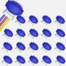 Verpakking van 20 waterdichte draadconnectoren voor robotmaaiers, krimpklemmen voor reparatie van begrenzingskabels.