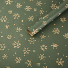 7 Pack Christmas Wrapping Paper Large Kraft Gift Wrap Vintage Holiday Designs 70 x 50cm