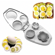 3-in-1-Eier- und Pilzschneider aus Edelstahl, präzises Küchengerät für saubere, gleichmäßige Scheiben