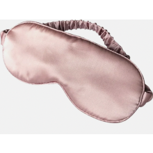 Verstellbare Schlafmaske aus 100 % Seide, Augenmaske für Damen und Herren, Rosa, für Reisen, Zuhause und den täglichen Gebrauch