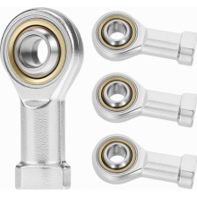 4er-Packung 10-mm-Gelenkkopflager, M10 x 1,5 Innengewinde, rechtsdrehend, selbstschmierend, Kugelgelenke