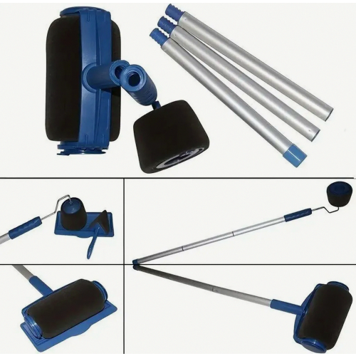 Farbroller-Set mit Farbbehälter für tropffreies Streichen, Kantenroller und Eckenroller 1