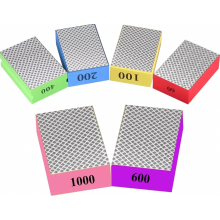 6 Piece Diamond Hand Sanding Pads Compatible with Glass Surfaces, Polishing Pads for Smooth Edges