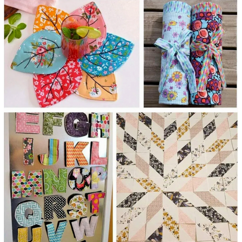 70 Piece Patchwork Fabric Bundle, 25 cm Cotton Squares for Crafts, Quilting, Sewing and DIY Projects 2