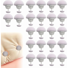 24 Pack Grey Duvet Cover Clips, Plastic Quilt Fasteners Compatible with Duvets and Bedding, 3 x 2.5 cm