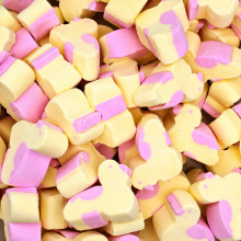(200g Sweet Jar) Yellow & Pink Chick Mallows
