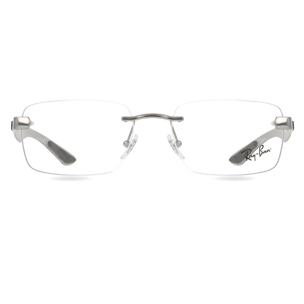 Ray - Ban Unisex Grey Rx8423 2502 Optical Frames Metal Transparent Squared Normal - Image 3