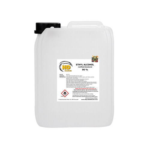 5L Ethanol 96% Ethyl Alcohol Industrial Solvent