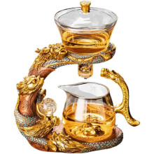 Glass Lazy Tea Set, Magnetic Teapot, Kung Fu Tea Set