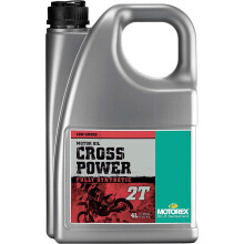 Motorex Óleo de Motor Sintético Cross Power 2T, 4 Litros, para Motocicletas Off-Road