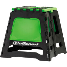 Polisport Caballete Plegável para Moto, Suporte de Pódio Oficial FIM, Verde, Suporta 250 Kg, Portátil