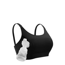 Momcozy hands-free nursing bra  black  2XL