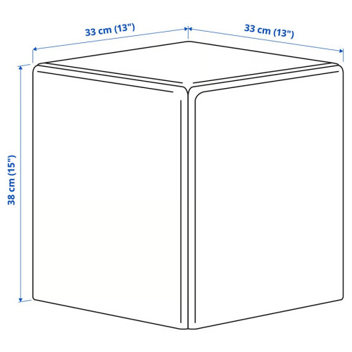 ZRIZAURA KONSTRUNDA Solid Pine Stool 33x33x38cm 1