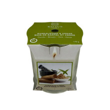 Scented Candle 170g Jar Sandalwood & Cedar Single Wick 45hrs Glass Cup Gift Idea