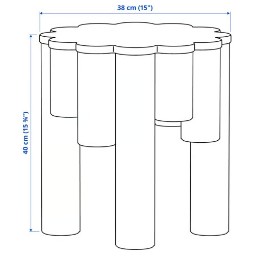 ZRIZAURA KONSTRUNDA Solid Pine Stool 40cm 2