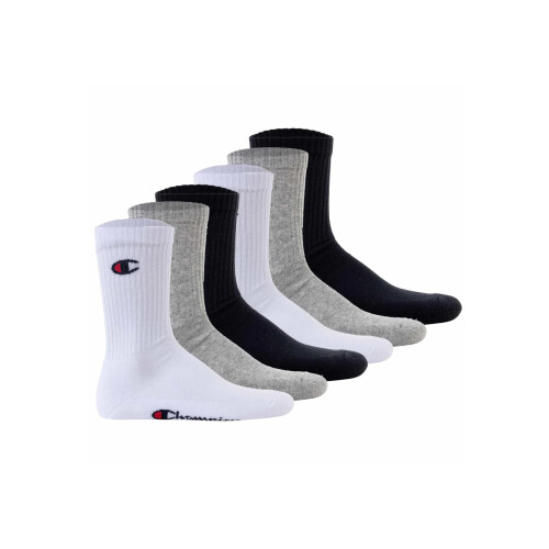 Champion Champion BASICS NOS Accessories Junior 6-Pack Socks, Crew, Navy Blue,9-11 UK