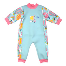 Splash About Warm in One Fleece Lined Thermal Baby Wetsuit, Up & Away, 0-3 Months