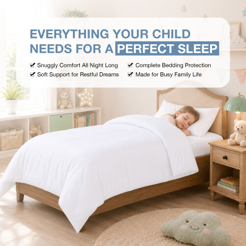 Baby Cot Bed Duvet Quilt Pillow Bedding 2