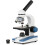AmScope Microscópio Composto, Cabeça Monocular Rotativa 360 Graus, 40X-1000X, Modelo M150C 1