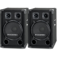 McGrey DJ-1022, subwoofers para DJ, conjunto de 2, 400W, suporte para caixa de 35 mm
