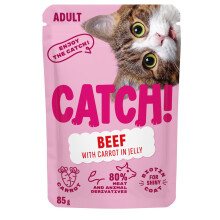 CATCH Beef and carrot in jelly - wet cat food - 85g
