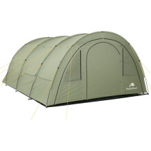 CampFeuer estufa tipo túnel para 4 pessoas, verde oliva, 480x340x190 cm, com vestíbulo e divisórias