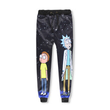 (Pants,M)Rick And Morty 3d Print Sweatshirt Pants Set Tracksuit Unisex Fashionable Simple